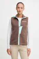 Outdoorová vesta adidas TERREX hnědá barva, JN0927