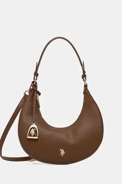 Kabelka U.S. Polo Assn. Jones hnědá barva, BIUJE8910WVP