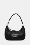 Kabelka Tommy Jeans černá barva, AW0AW17895
