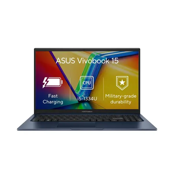 ASUS Vivobook 15  X1504VA-NJ1719W Notebook, i5-1334U, 15,6", FHD, 16GB, 512GB, Iris Xe, W11H, Blue, 2R
