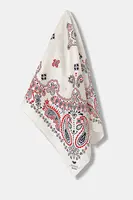 Hedvábný šátek Weekend Max Mara SIAM dámský, béžová barva, 2525546054600