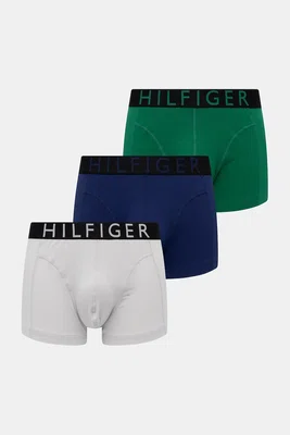 Boxerky Tommy Hilfiger 3-pack pánské, modrá barva, UM0UM03464