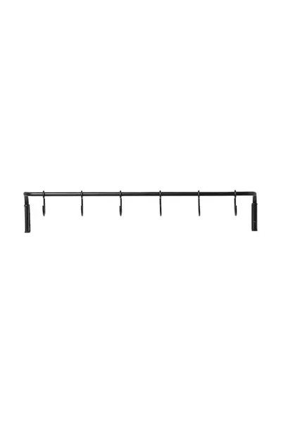 Nástěnný věšák ferm LIVING Kitchen Rod 55 cm černá barva