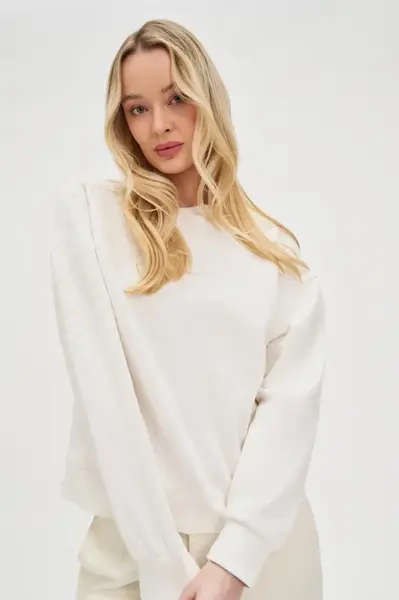Marisse Women's Sweatshirt L-Bl-4612 Off White