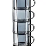 Sada hrnků se stojánkem Affek Design Peter Grey 350 ml 4-pack