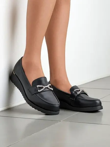 Resti Women's moccasins on a low wedge Leffo