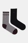 Ponožky Tommy Hilfiger 2-pack vínová barva, 701236502