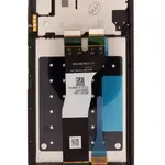 LCD display + dotyková deska + přední kryt nabíjecí deska pro Samsung Galaxy A05s, black (Service Pack)