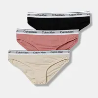Dětské kalhotky Calvin Klein Underwear 3-pack růžová barva, G80G800728