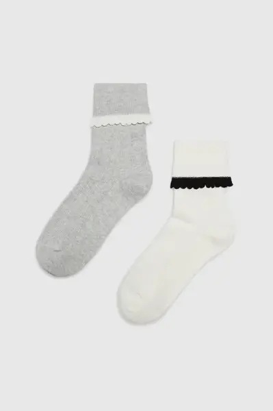 Marisse Women's Socks Z-Sk-4508 Off White
