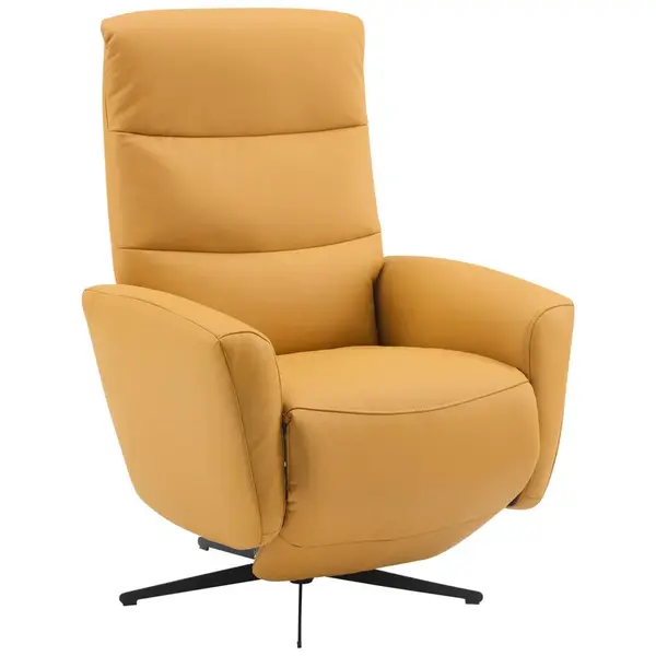 Livetastic RELAXAČNÍ KŘESLO, textil, kůže, žlutá