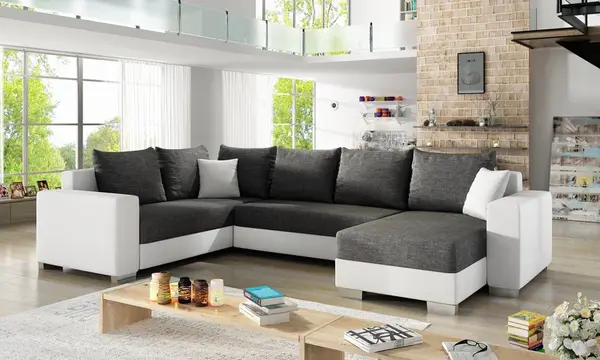 Sedací souprava Marco Provedení: Pravá U, látka: Sawana 05/ Soft 17