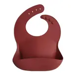 Mushie silikónový podbradník raw sienna