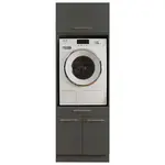 SKŘÍŇKA NAD PRAČKU, antracitová, 67,5/200/67,5 cm