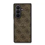 Zadní kryt Guess PU Leather 4G Colored Ring Magnetic pro Samsung Galaxy Z Flip7, hnědá