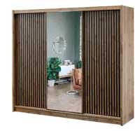 Šatní skříň London Rozměry: 250 cm, Dveře: Zrcadlo