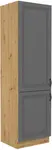 Vysoká potravinová skříňka Stilo 60 DK-210 2F Barva korpusu: Dub artisan, Barva dvířek: Dust Grey