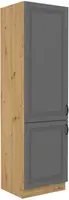 Vysoká potravinová skříňka Stilo 60 DK-210 2F Barva korpusu: Dub artisan, Barva dvířek: Dust Grey