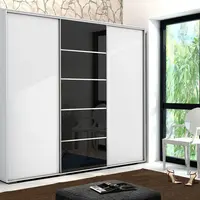 Šatní skříň Ska A28 XL Barva korpusu: Dub - sonoma, Rozměry: 250 cm, Dveře: Čokoláda