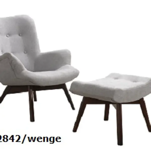 Křeslo Pik 2842 a podnožka Provedení: Křeslo + podnožka, Nožičky: Wenge, látka: AN 2842
