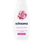Schwarzkopf Schauma Rose Oil šampon a kondicionér 2 v 1 pro snadné rozčesání vlasů 400 ml