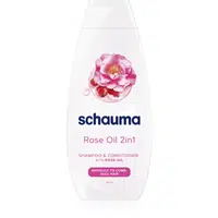 Schwarzkopf Schauma Rose Oil šampon a kondicionér 2 v 1 pro snadné rozčesání vlasů 400 ml