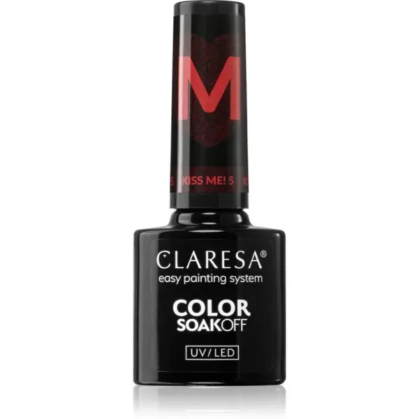 Claresa SoakOff UV/LED Color Kiss Me gelový lak na nehty odstín 5 5 g