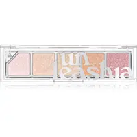 Unleashia Mood Shower Face Palette paletka očních stínů a rozjasňovačů s perleťovým leskem odstín NO.100 Ballerina 1 ks