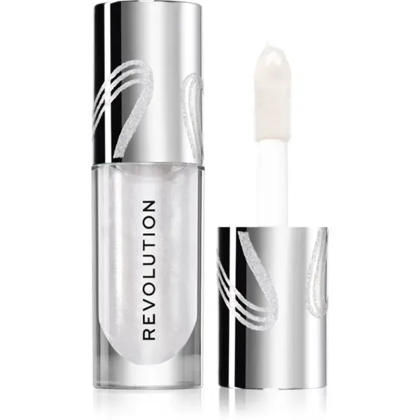 Revolution Metallic Muse Shimmer Bomb třpytivý lesk na rty odstín Frosted Muse 4.5 ml