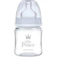 Canpol babies Royal Baby kojenecká láhev 0m+ Blue 120 ml