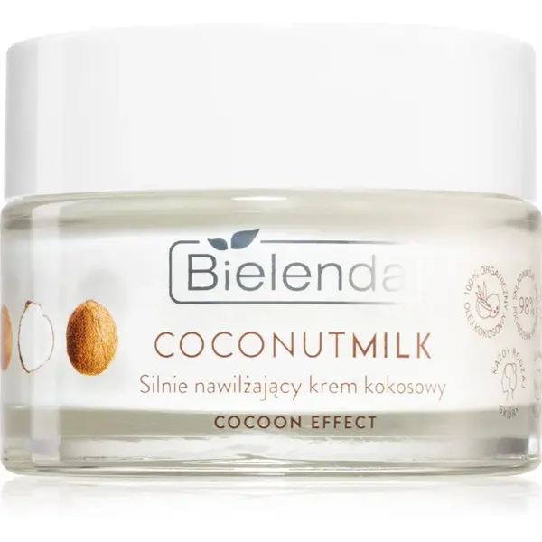 Bielenda Coconut Milk hydratační krém na obličej s kokosem 50 ml