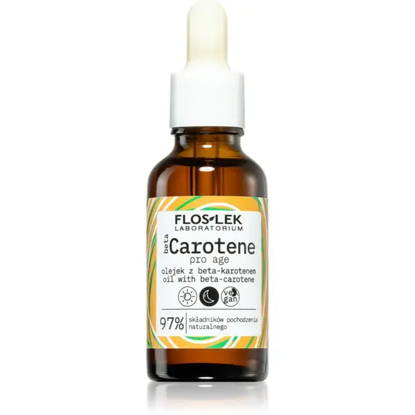 FlosLek Laboratorium Beta Carotene vyživující olejové sérum pro zpevnění pleti 30 ml