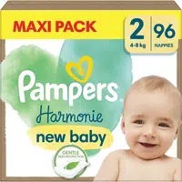 Pampers Harmonie Size 2 jednorázové pleny 4-8 kg 96 ks