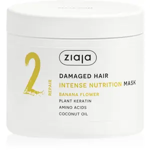 Ziaja Plant Essentials Banana Flower vyživující maska na vlasy pro poškozené vlasy 350 ml