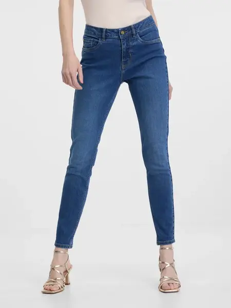 Orsay Modré dámské skinny džíny - Dámské