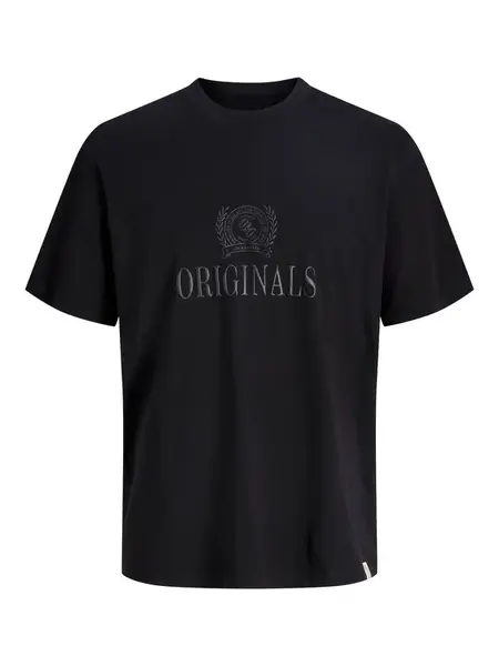JACK & JONES Tričko 'JORFREDERIKSBERG'  antracitová / čierna