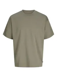 JACK & JONES Tričko 'JJEBARRON'  olivová