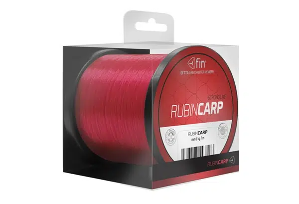Fin vlasec Rubin Carp 6300m / červená 0,28mm 14,8lbs 1m