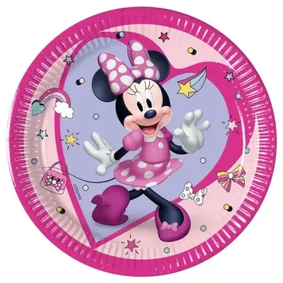 Talířky papírové Minnie Junior 19,5 cm 8 ks