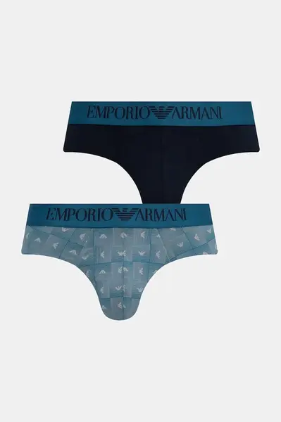 Emporio Armani Underwear  slipy pánske bavlnené s elastanom 2-pak