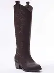Trendyol Kovbojské čižmy  tmavohnedá