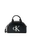 Calvin Klein Taška cez rameno 'BOLD'  čierna / strieborná