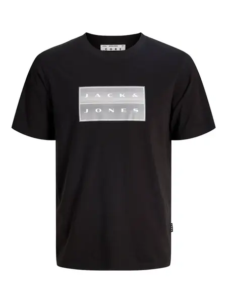 JACK & JONES Tričko 'JCOFusion'  sivá / čierna / biela
