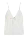 Bershka Top  šedobiela