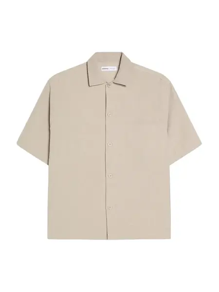 Bershka Košeľa  sivobéžová