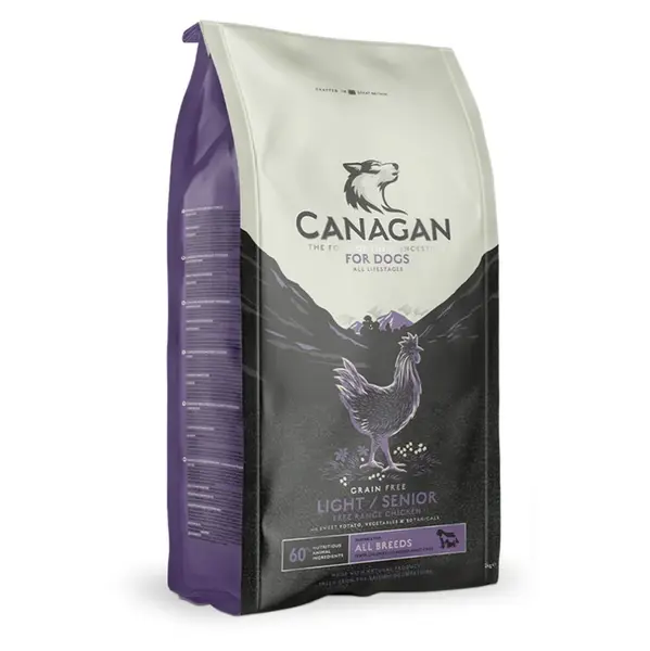 CANAGAN Light/senior granule pre psov, Hmotnosť balenia (g): 2 kg