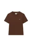 Superdry & Co Tričko  čokoládová / rosé