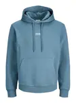 JACK & JONES Mikina  modrozelená / biela