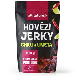 ALLNATURE BEEF Chilli & Lime Jerky sušené mäso 100 g