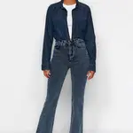 Trendyol Midnight Blue Džíny s vysokým pasem